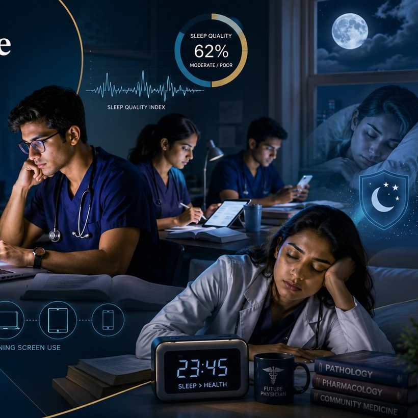 Digital Screen Time and Self-Reported Sleep Quality Among Medical Students